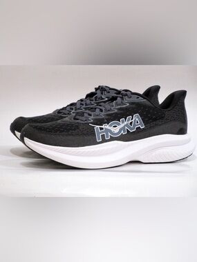 Hoka  womens Black and White Running Shoe